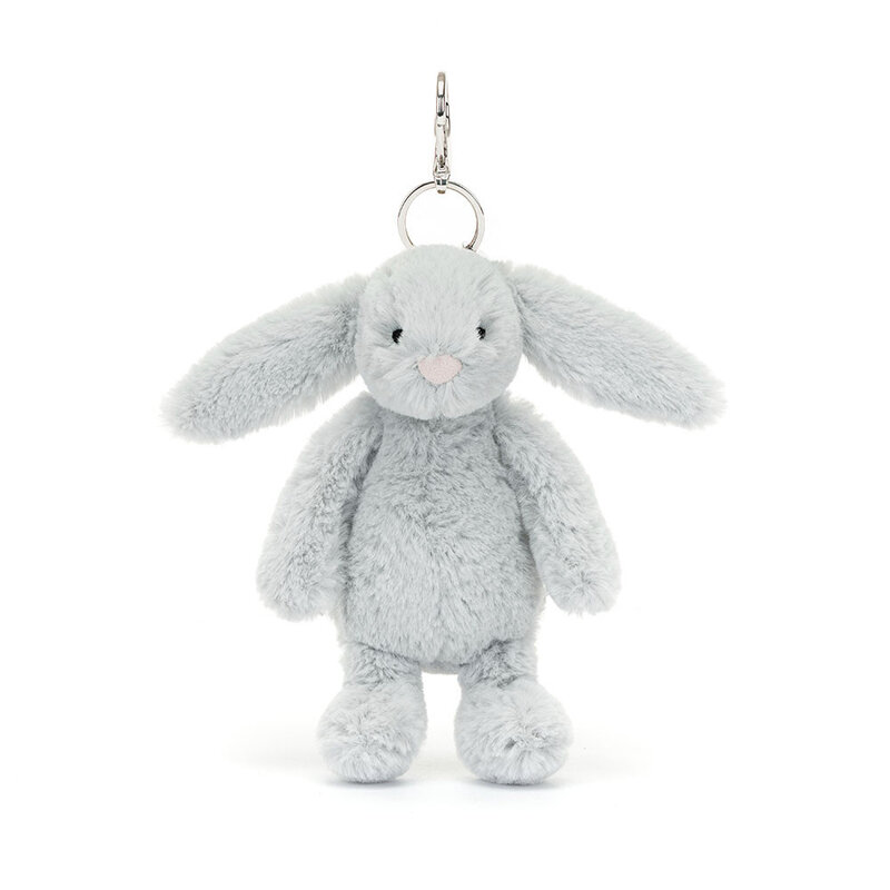 JellyCat JellyCat Bashful Silver Bunny Bag Charm