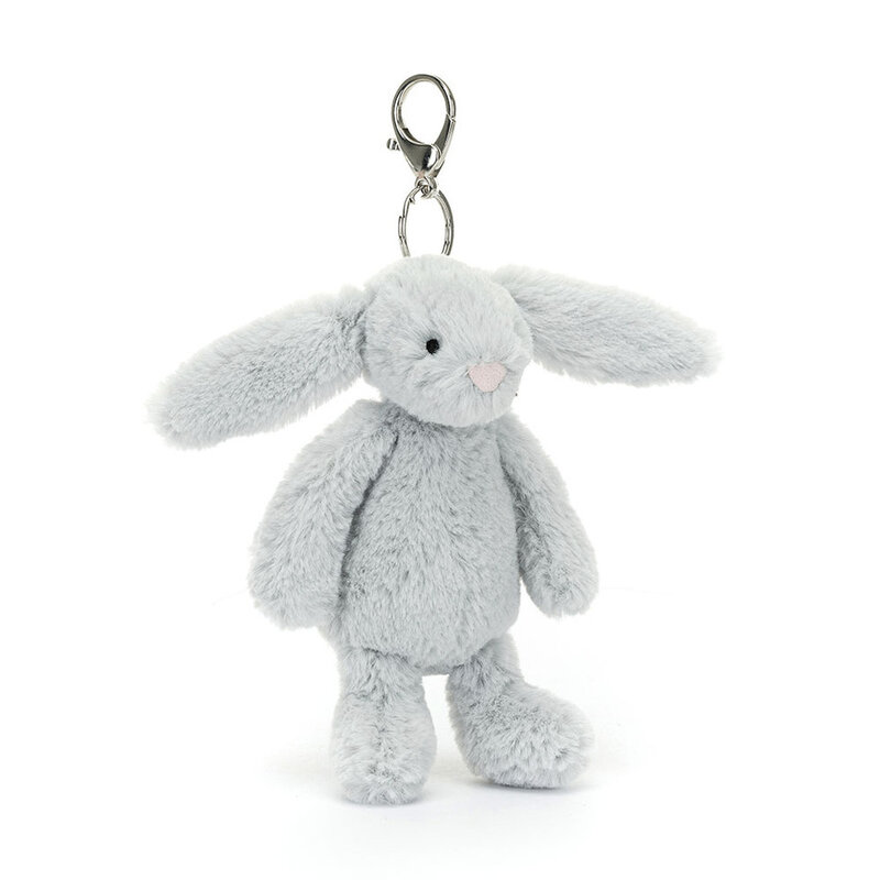 JellyCat JellyCat Bashful Silver Bunny Bag Charm