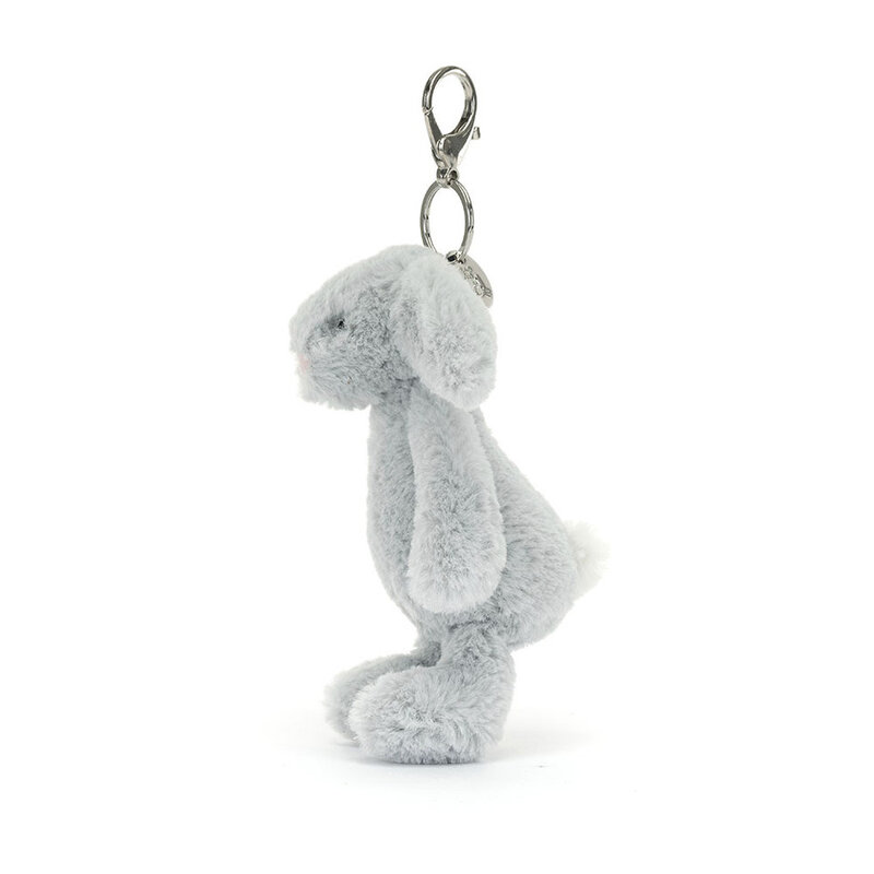 JellyCat JellyCat Bashful Silver Bunny Bag Charm
