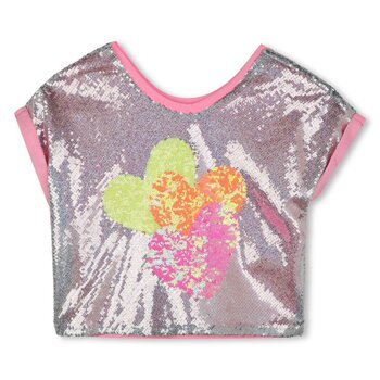 Billieblush Billieblush Hearts Short Sleeve T-Shirt