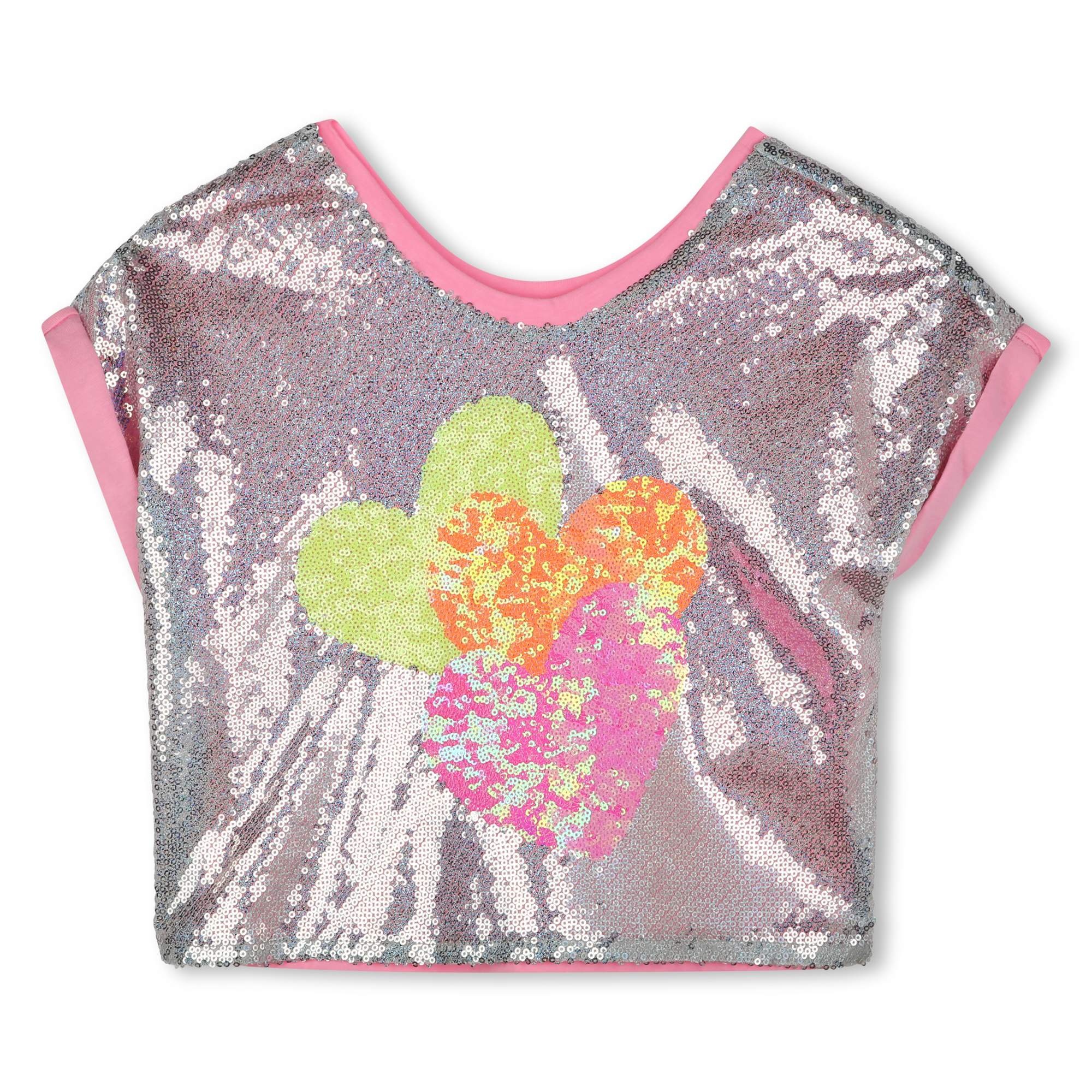 Billieblush Billieblush Hearts Short Sleeve T-Shirt