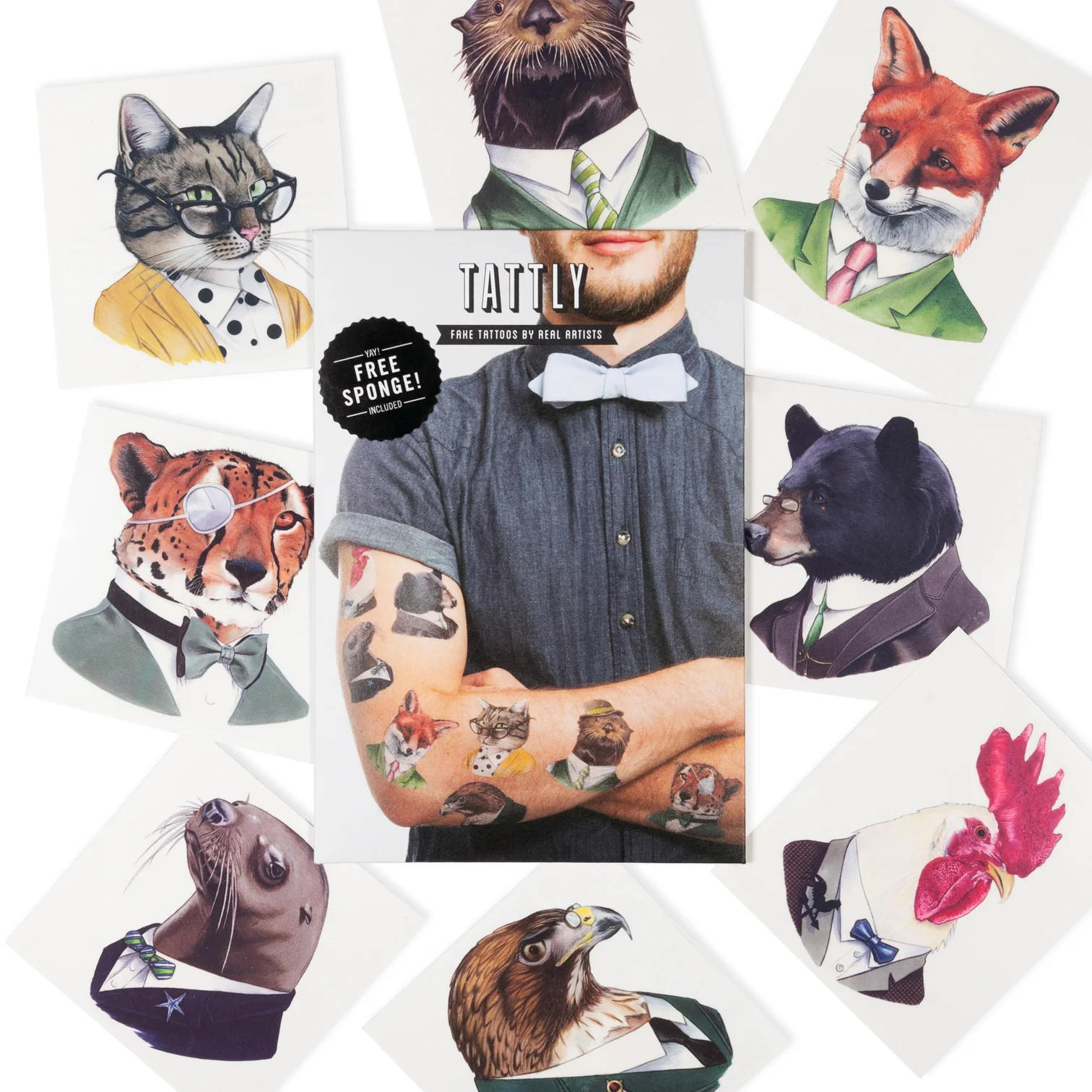 Tattly Tattly Animal Society Tattoo Set