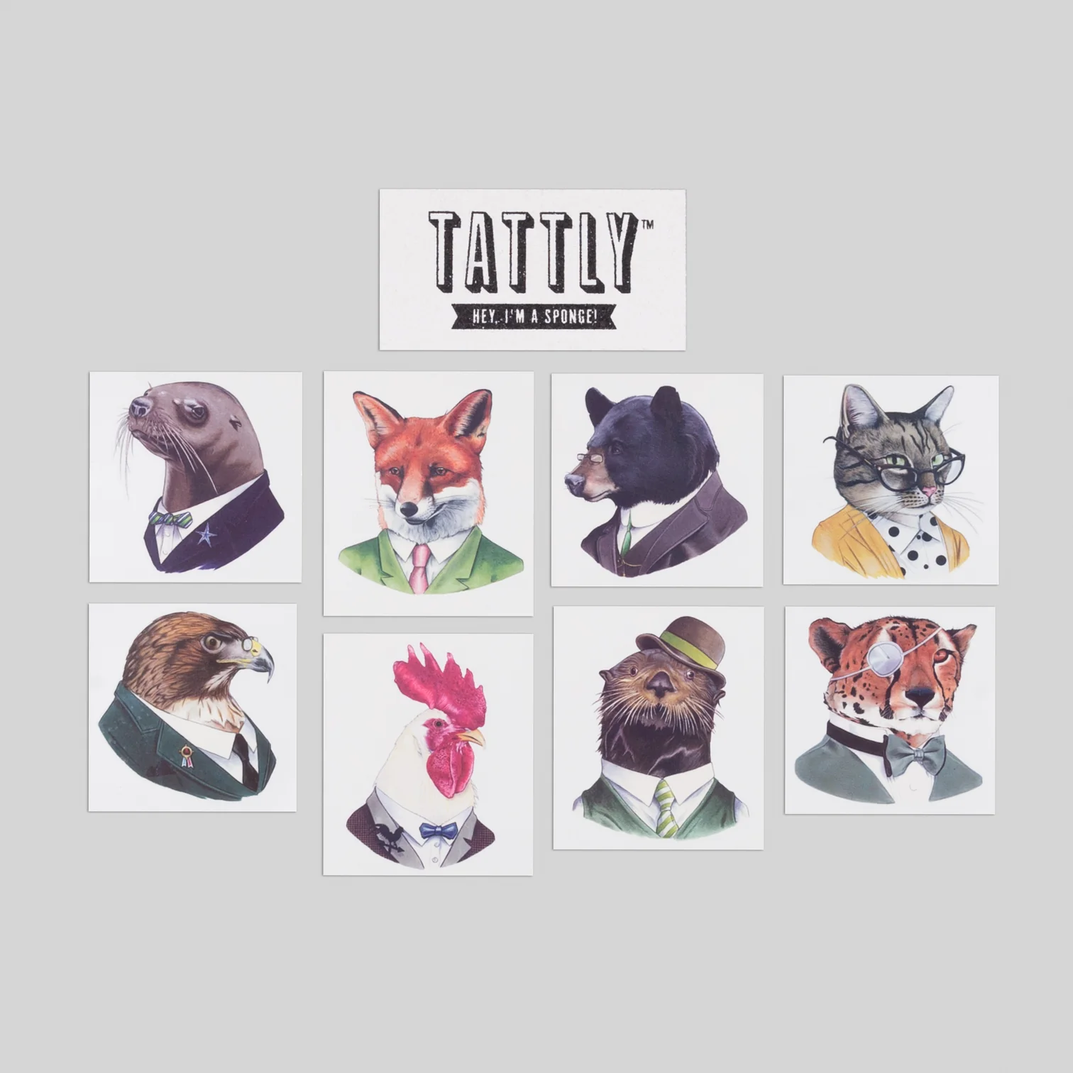 Tattly Tattly Animal Society Tattoo Set