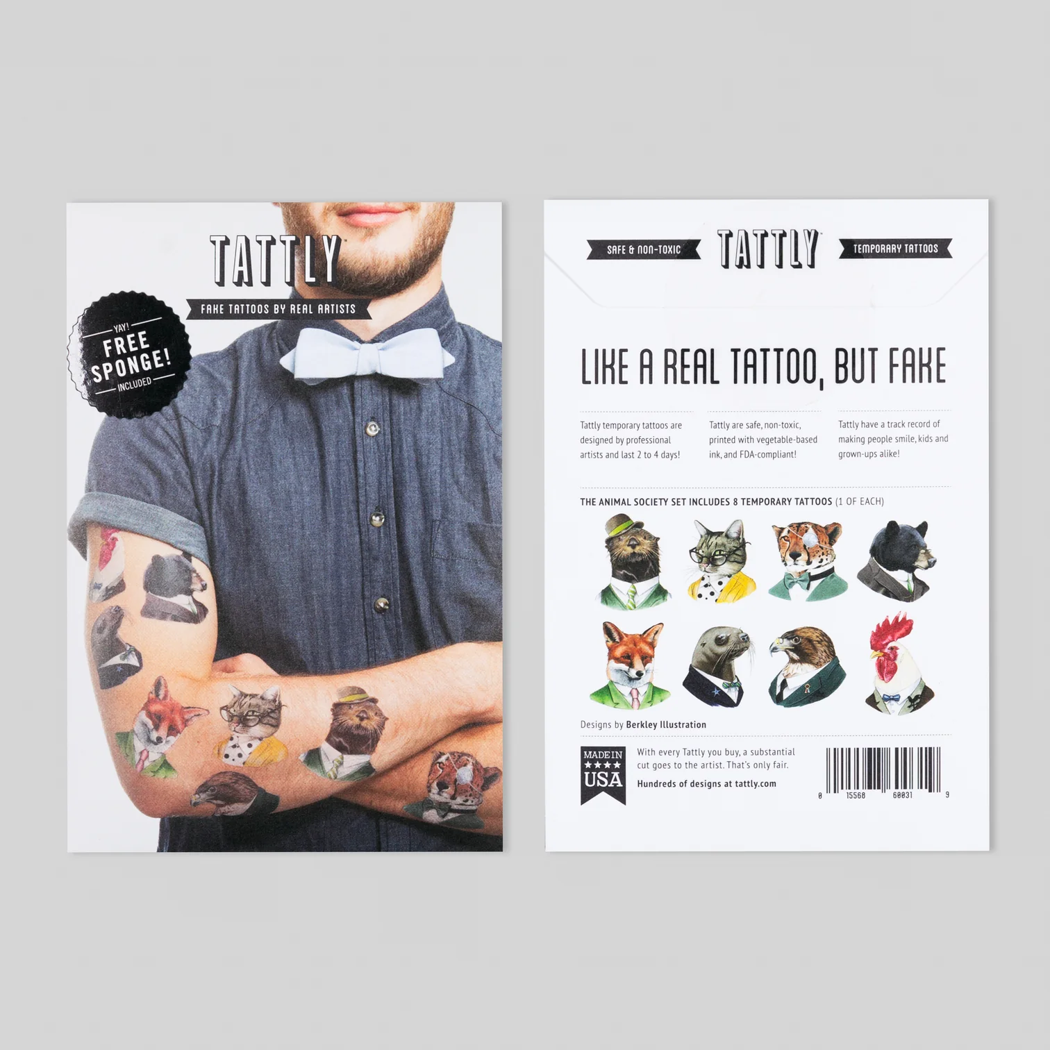 Tattly Tattly Animal Society Tattoo Set