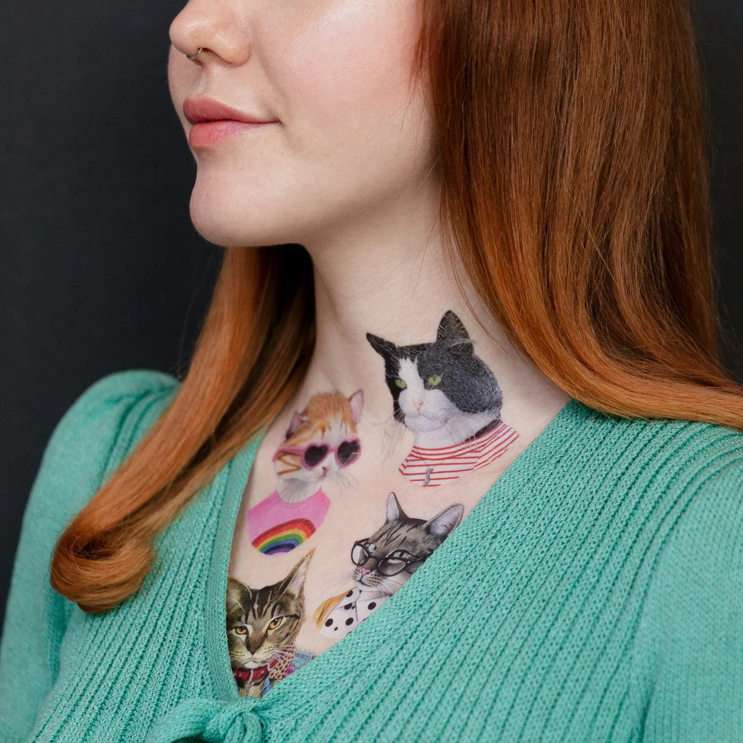 Tattly Tattly Cat Club Tattoo Set