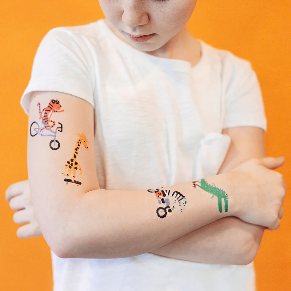 Tattly Tattly Go Go Animals Tattoo Set