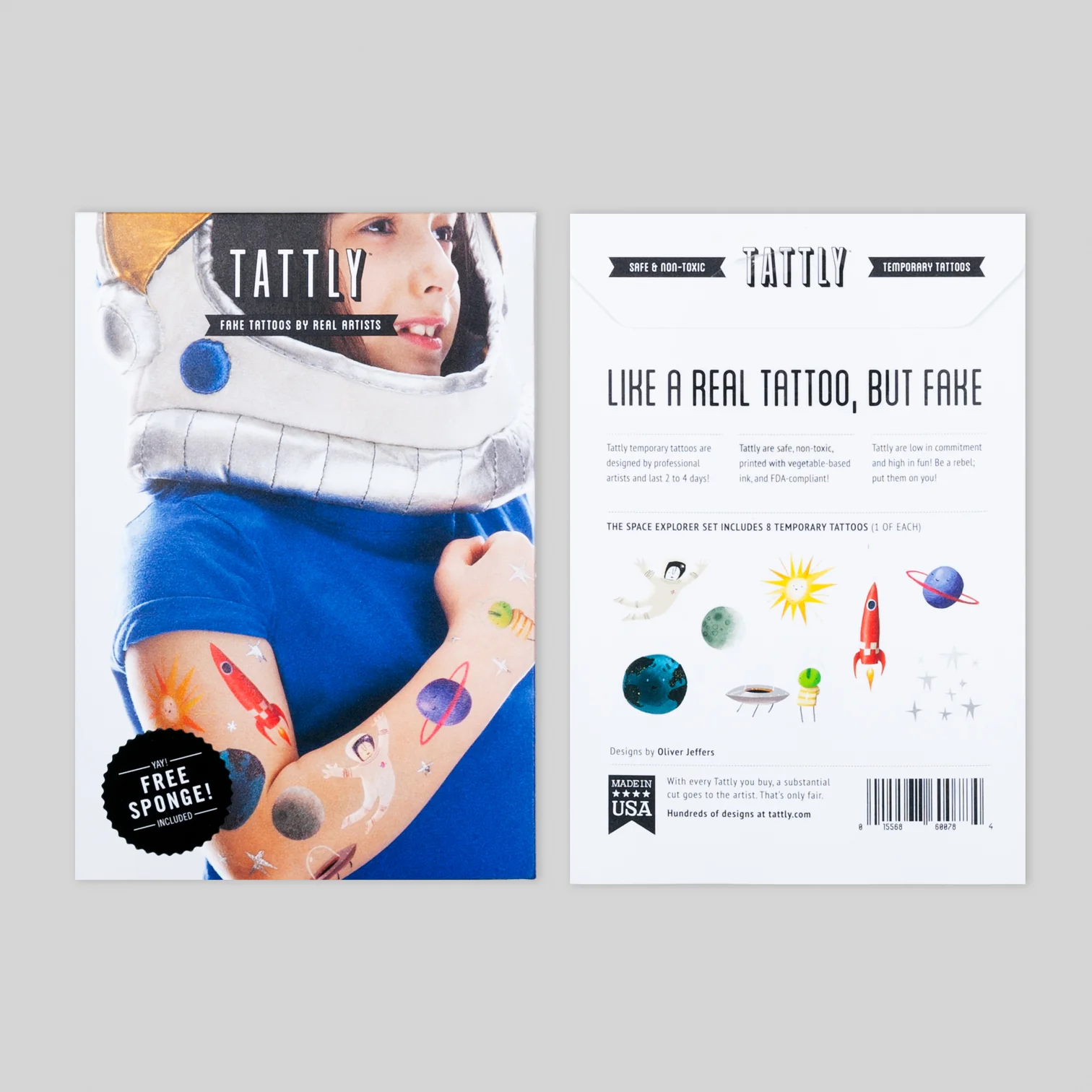 Tattly Tattly Space Explorer Tattoo Set