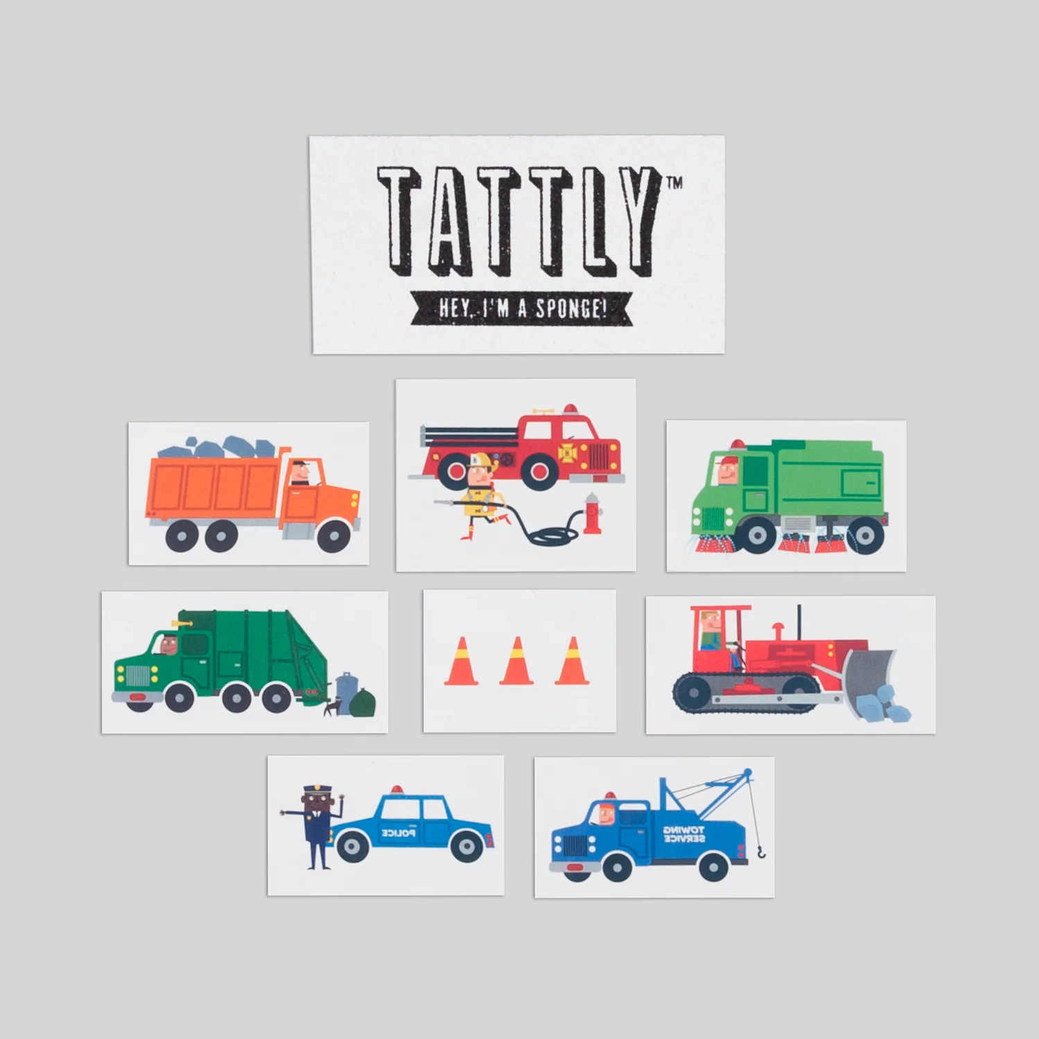 Tattly Tattly Traffic Tattoo Set