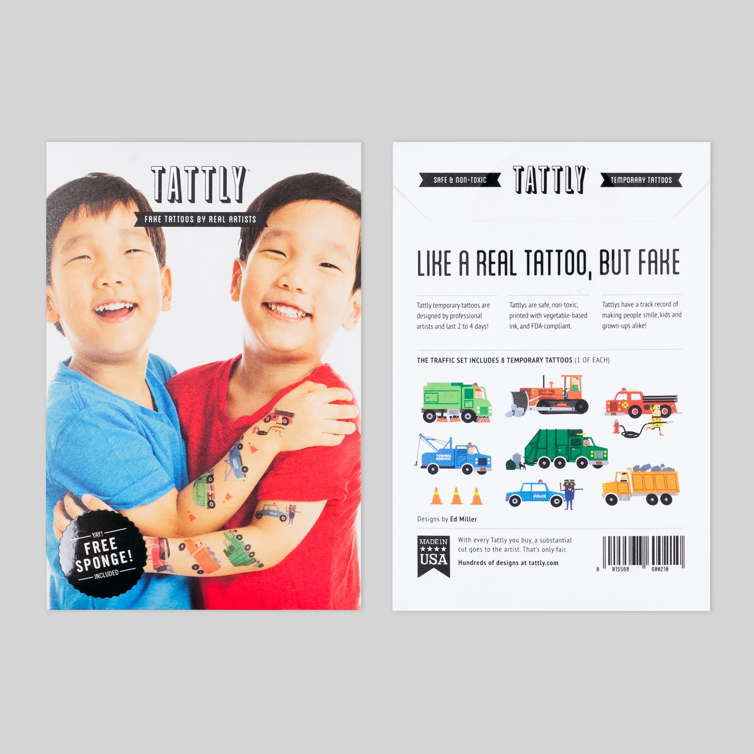Tattly Tattly Traffic Tattoo Set
