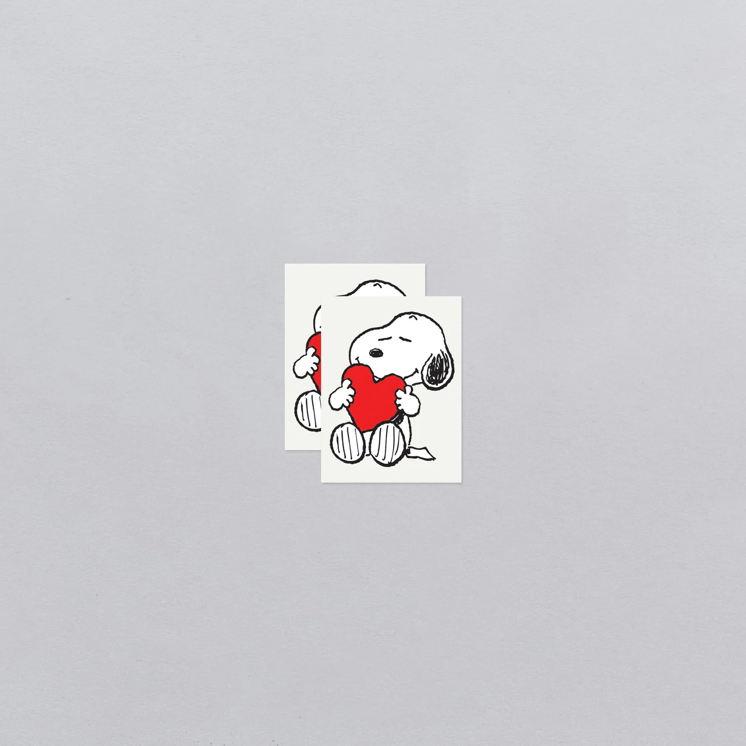Tattly Tattly Snoopy Heart Hug Tattoo Pair