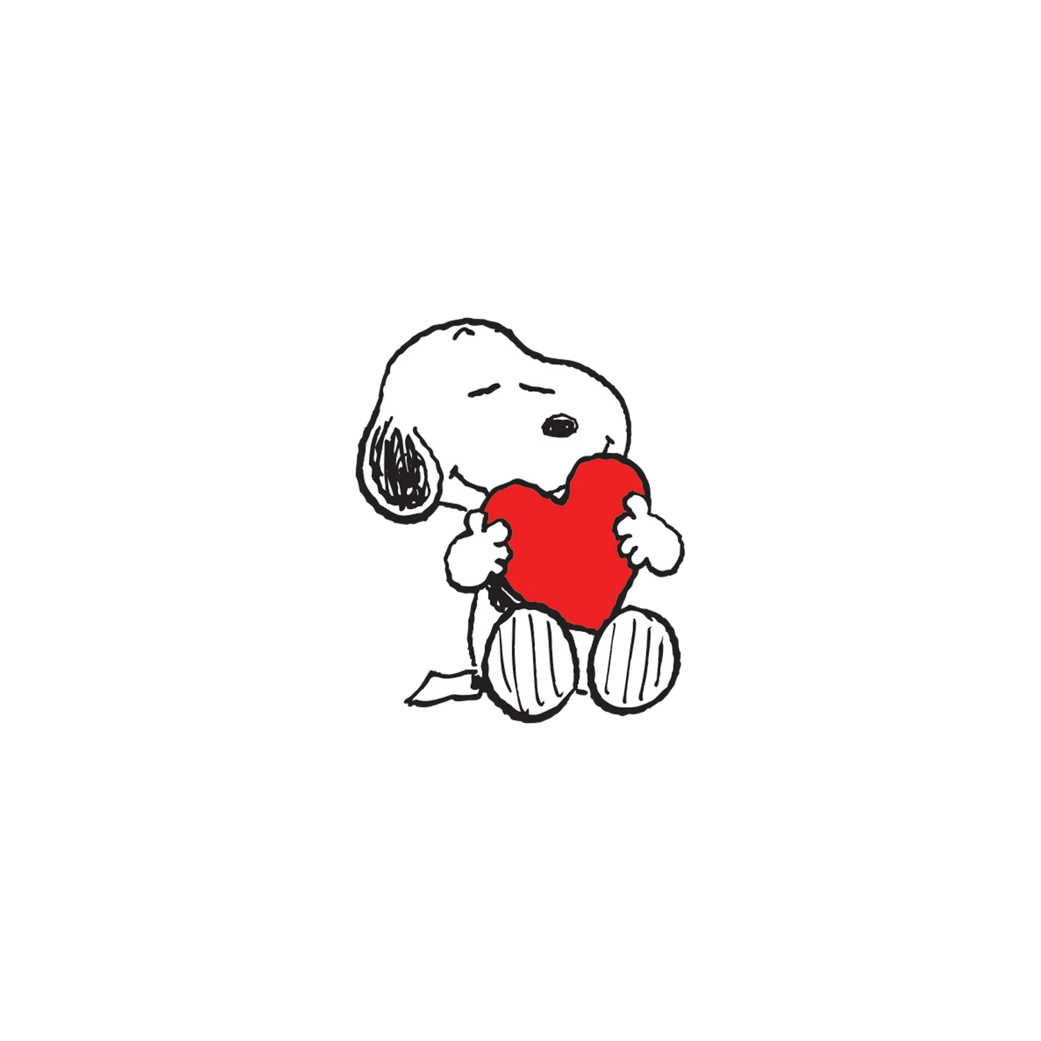 Tattly Tattly Snoopy Heart Hug Tattoo Pair