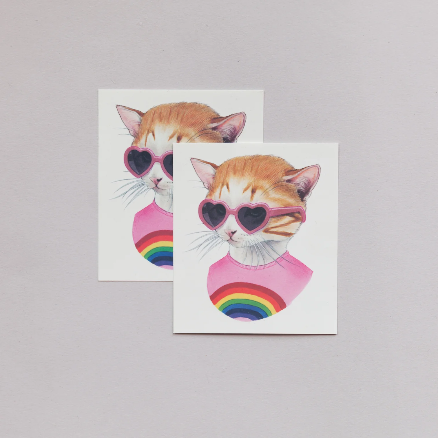 Tattly Tattly Rainbow Kitten Tattoo Pair