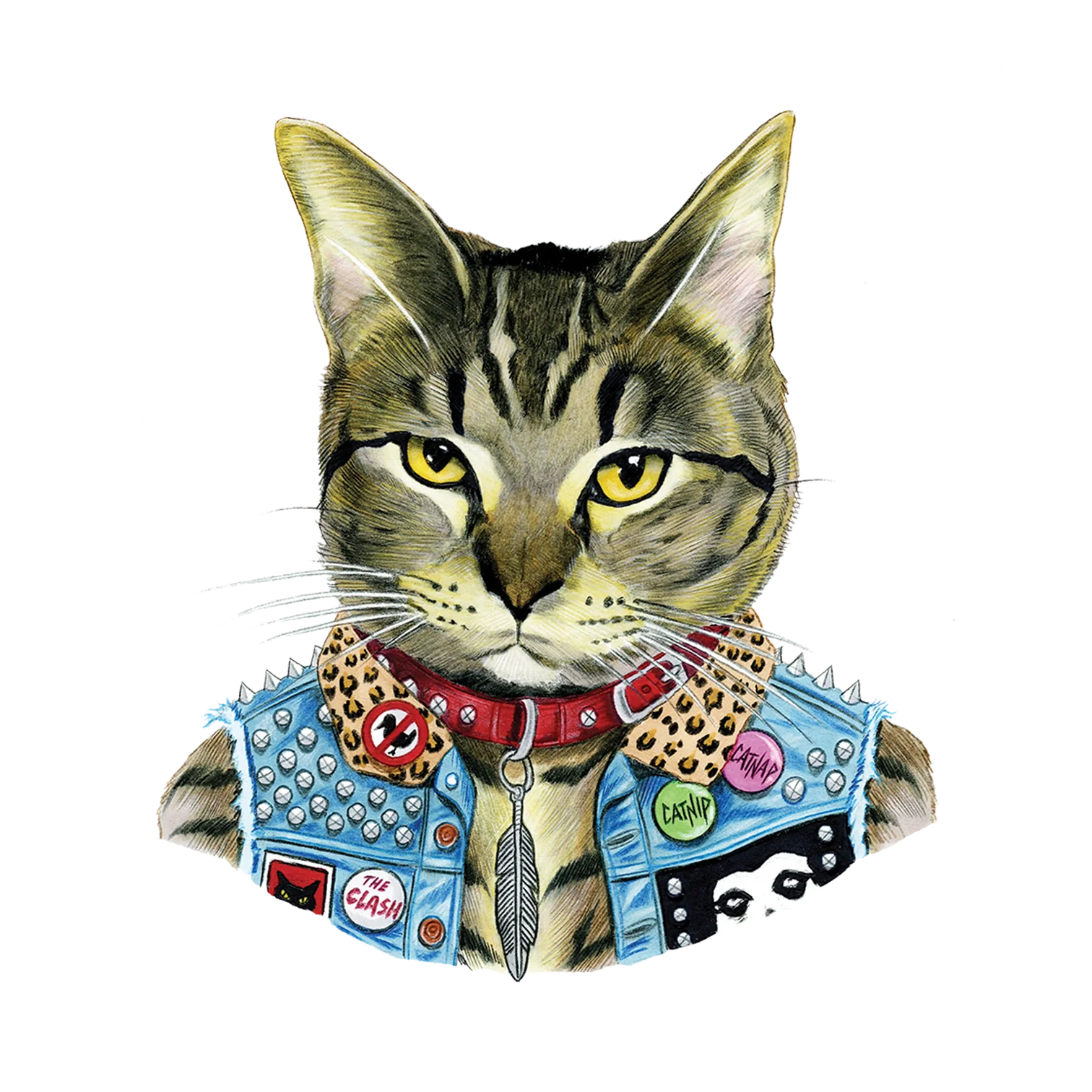 Tattly Tattly Punk Cat Tattoo Pair