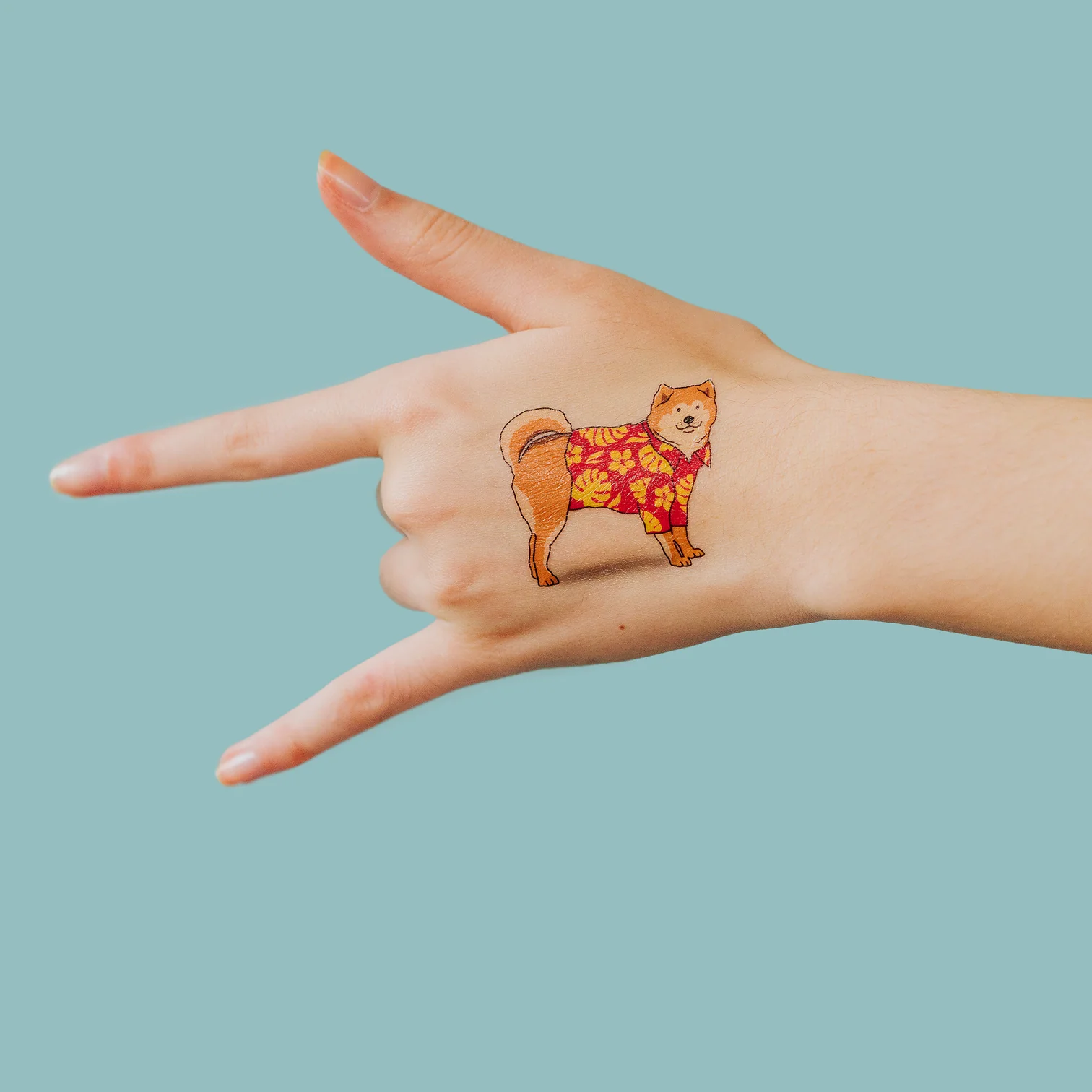 Tattly Tattly Luau Pup Tattoo Pair