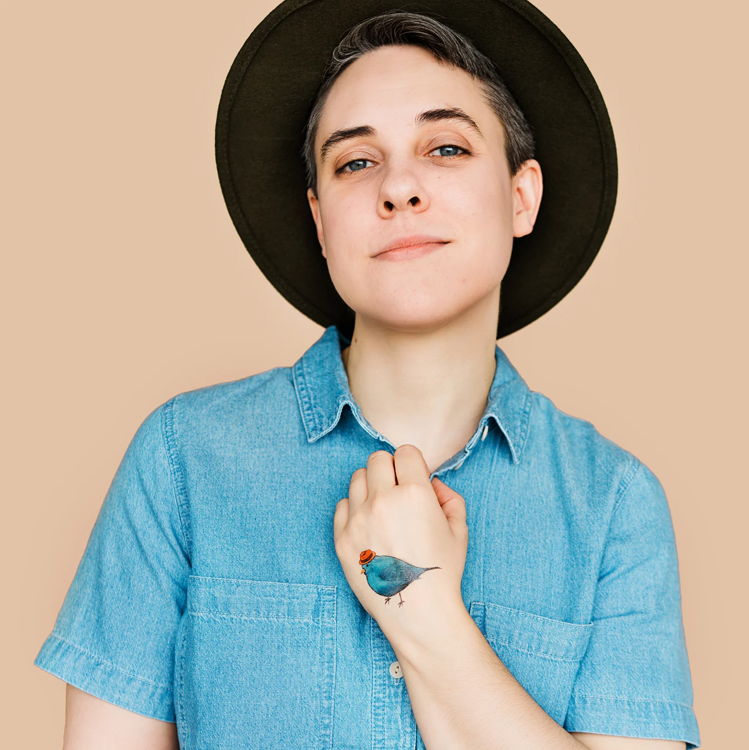 Tattly Tattly Business Bird Tattoo Pair