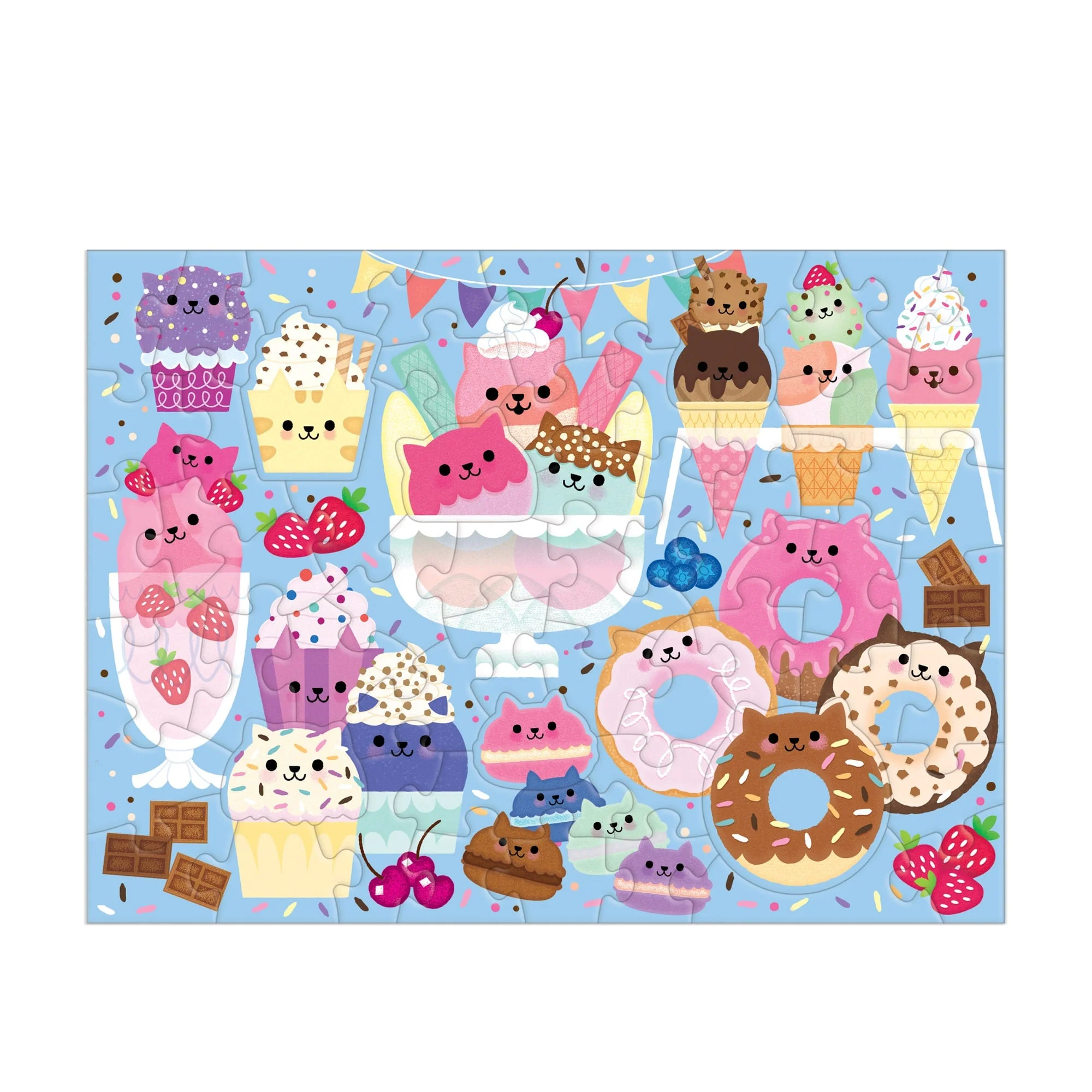 Chronicle Books Cat Cafe 60 Piece Scratch & Sniff Puzzle