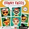 Chronicle Books Funny Faces Magnetic Play Set