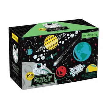 Chronicle Books Outer Space 100 Piece Glow in the Dark Puzzle