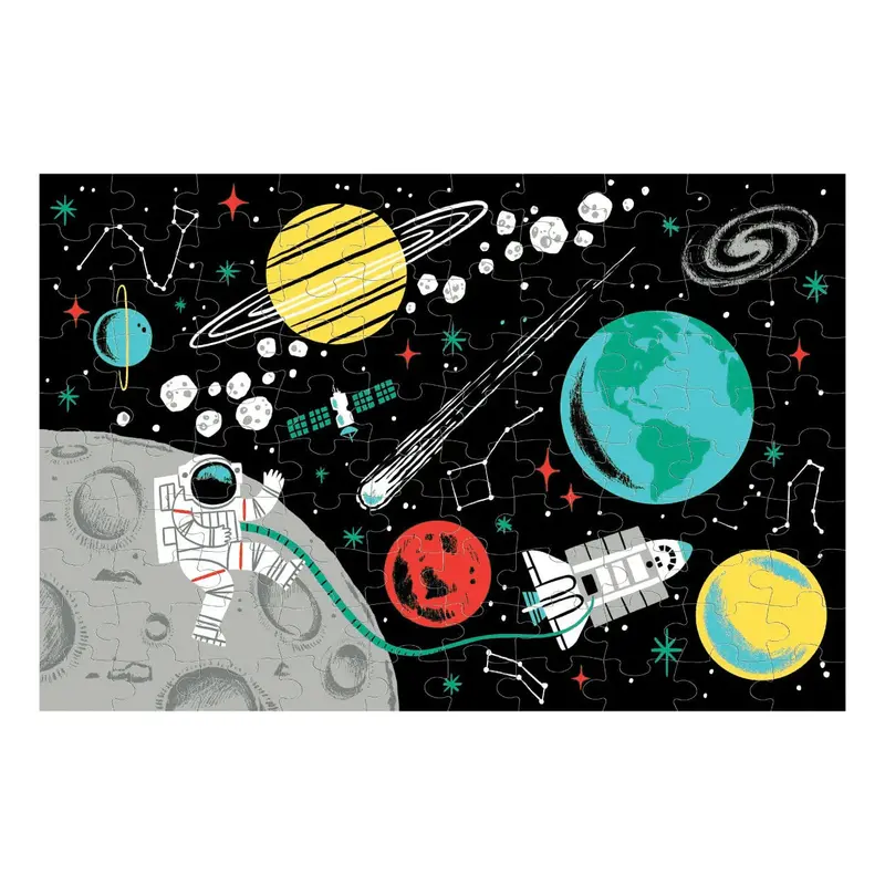 Chronicle Books Outer Space 100 Piece Glow in the Dark Puzzle