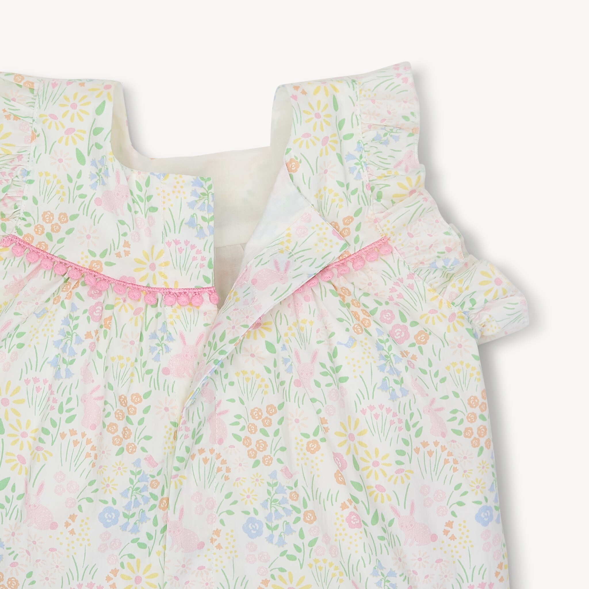 Magnetic Me Magnetic Me Hoppy Garden Cotton Dress & Diaper Cover Set