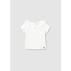 Mayoral Mayoral Short Sleeve Ruffle Shirt