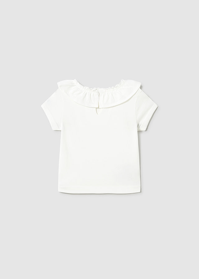 Mayoral Mayoral Short Sleeve Ruffle Shirt