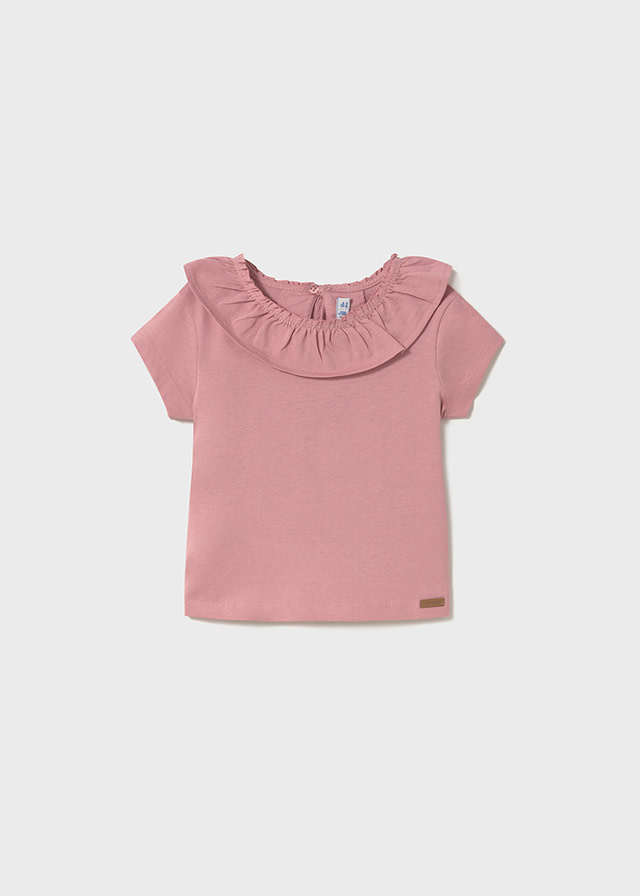 Mayoral Mayoral Short Sleeve Ruffle Shirt