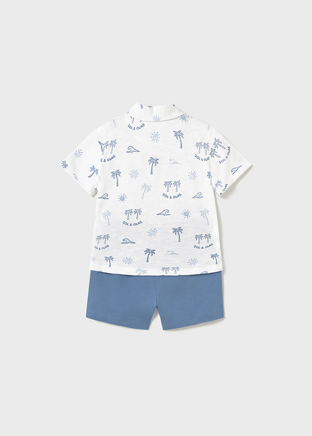 Mayoral Mayoral Palm Tree Polo Set