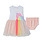 Billieblush Billieblush Ladybug Rainbow Tulle Dress with Bloomer