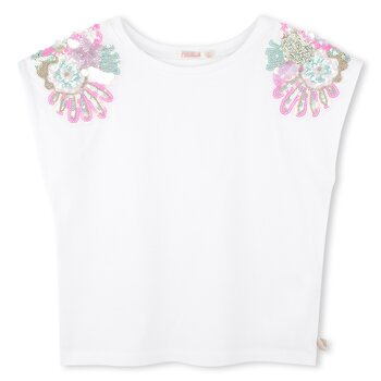 Billieblush Billieblush Sequin Shoulder Tee