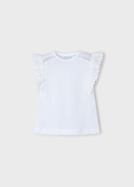 Mayoral Mayoral Ruffle Sleeve Basic Tee