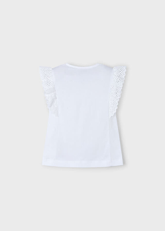 Mayoral Mayoral Ruffle Sleeve Basic Tee