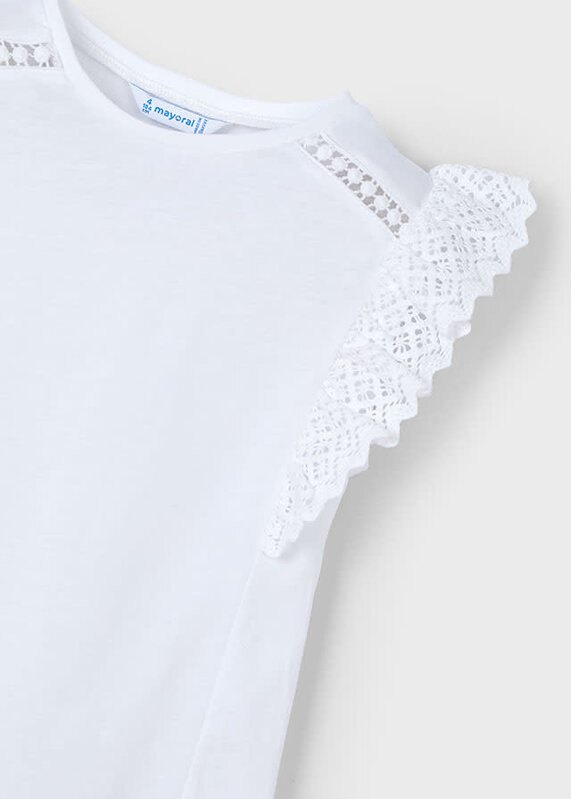 Mayoral Mayoral Ruffle Sleeve Basic Tee