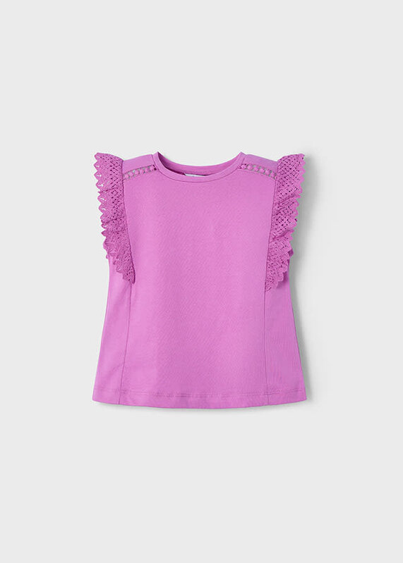 Mayoral Mayoral Ruffle Sleeve Basic Tee
