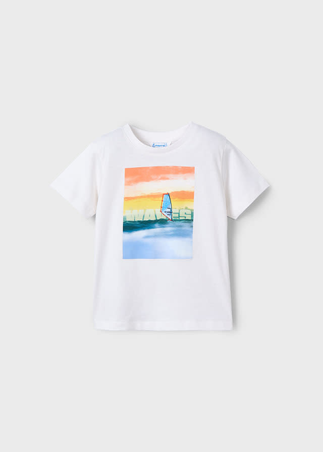 Mayoral Mayoral Sailboat Print Tee