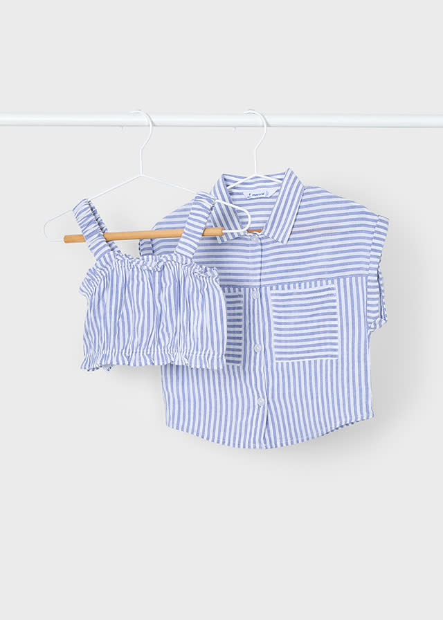 Mayoral Mayoral 2-Piece Striped Blouse
