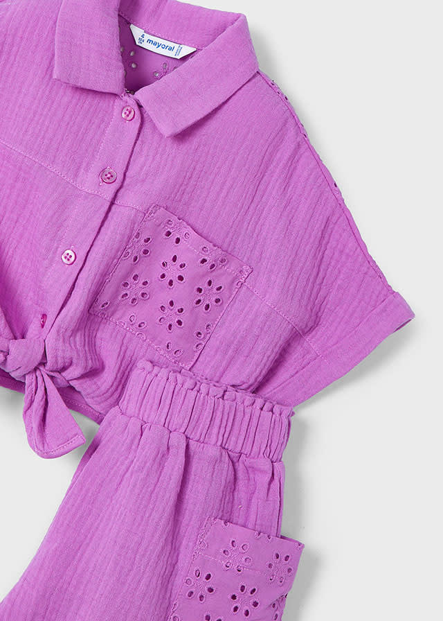 Mayoral Mayoral Button up & Shorts Set