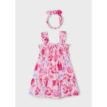Mayoral Mayoral Ocean Print Dress w/ Headband