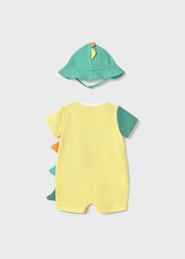 Mayoral Mayoral Dino Romper w/Hat
