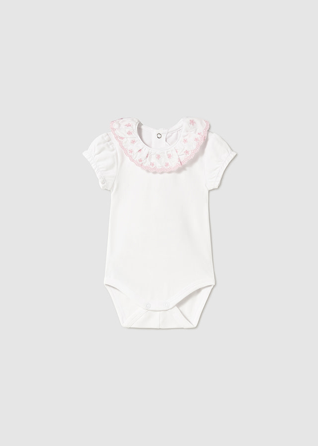 Mayoral Mayoral Ruffle Collar Bodysuit