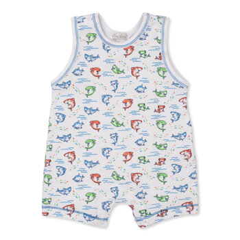 kissy kissy Kissy Kissy Shark Grins Sleeveless Playsuit