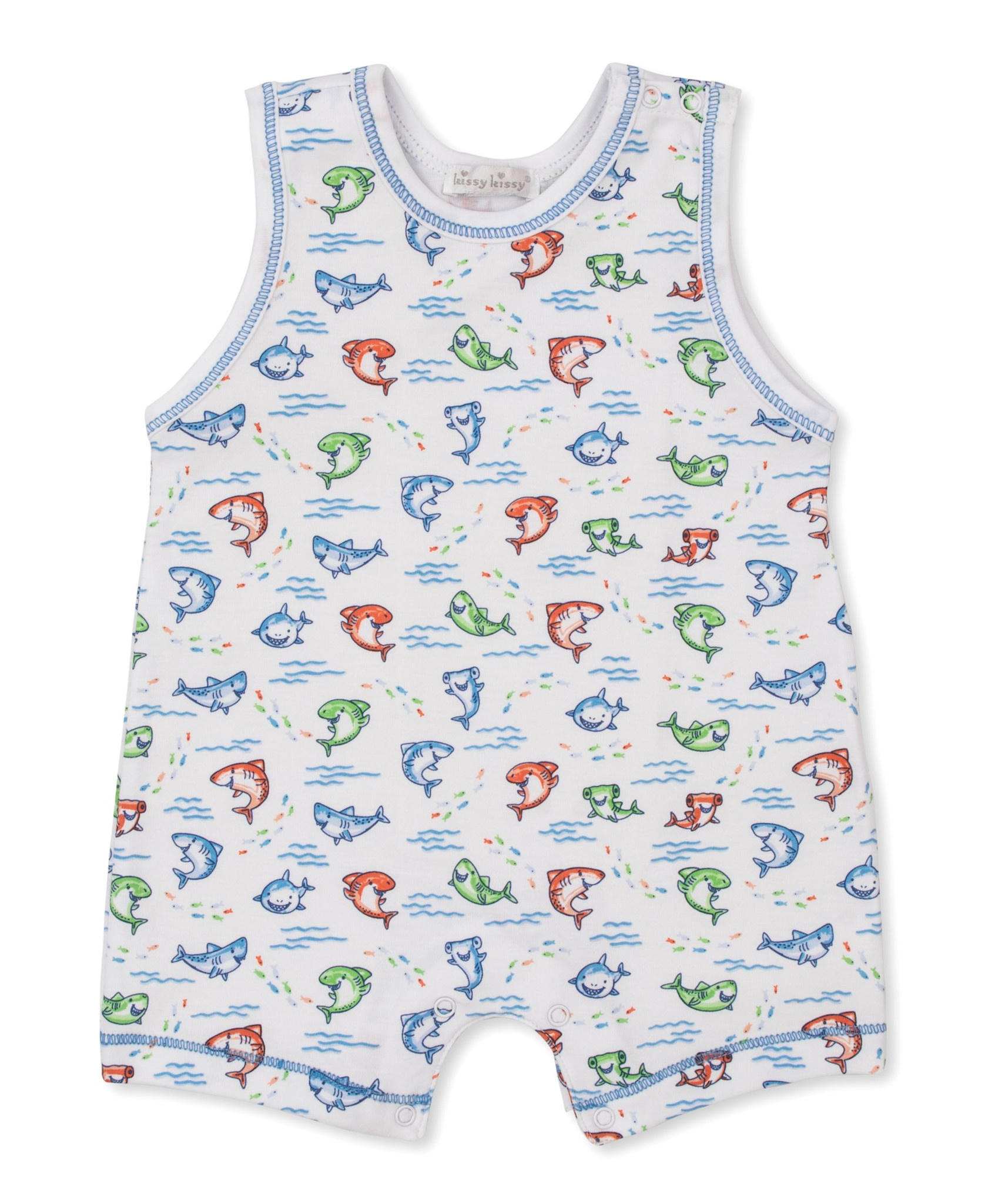 kissy kissy Kissy Kissy Shark Grins Sleeveless Playsuit