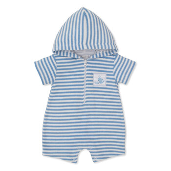 kissy kissy Kissy Kissy Whale Wonder Terry Romper