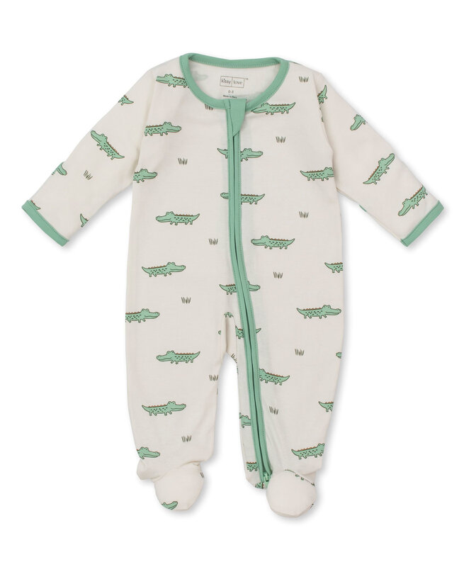kissy kissy Kissy Kissy Crocodile Walk Footie w/Hat Set