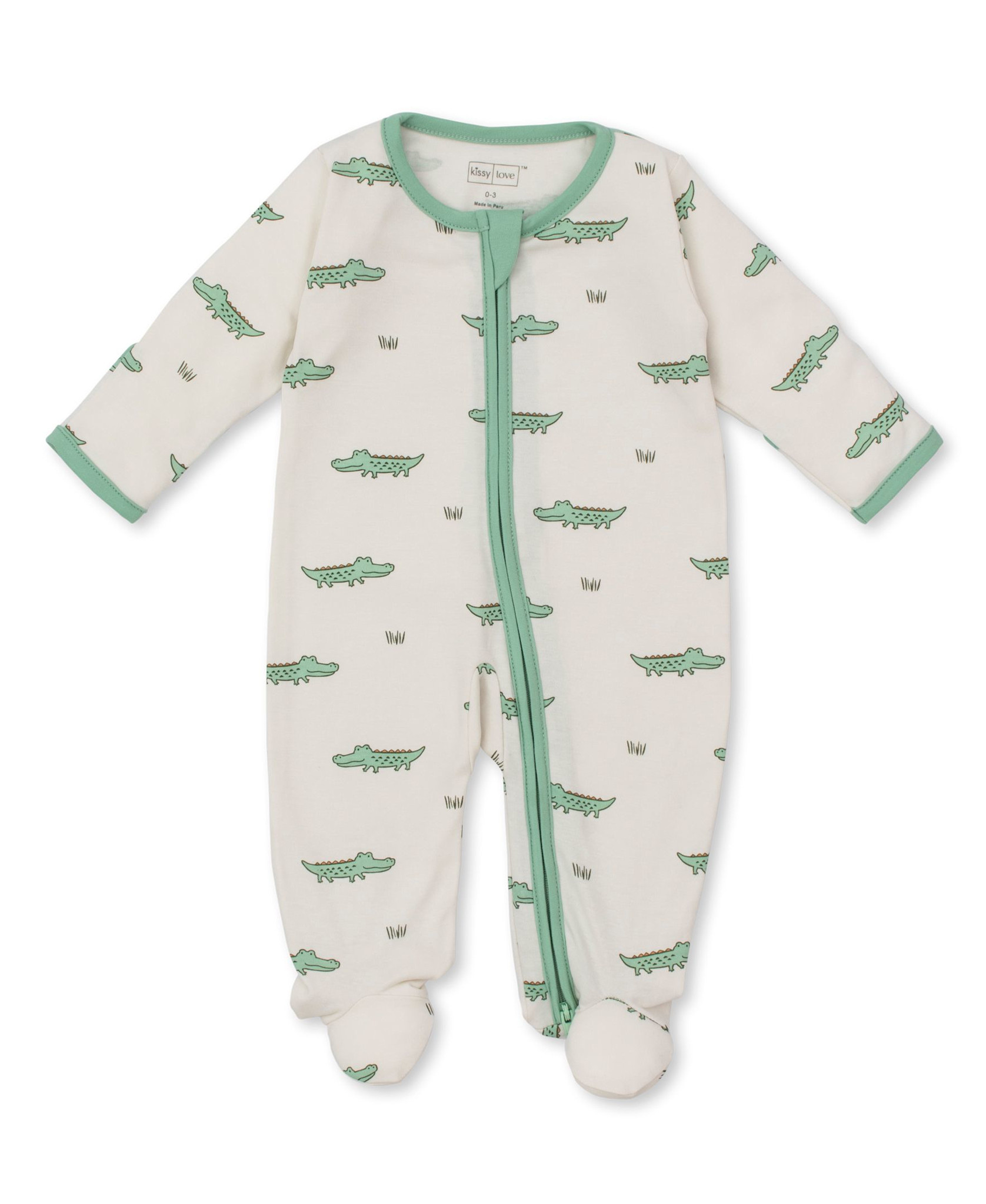 kissy kissy Kissy Kissy Crocodile Walk Footie w/Hat Set