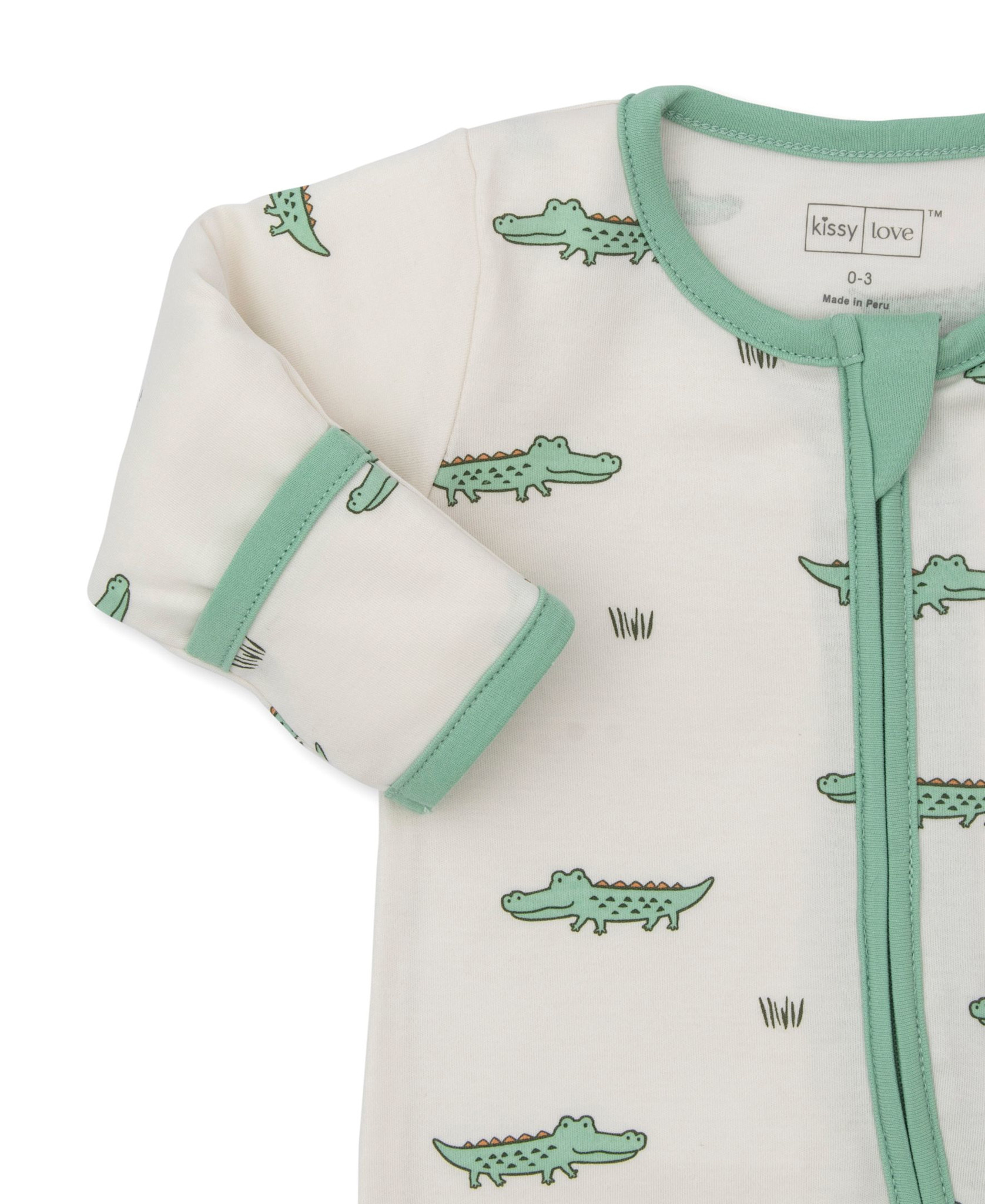 kissy kissy Kissy Kissy Crocodile Walk Footie w/Hat Set
