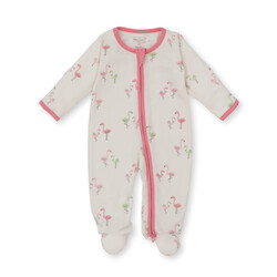 kissy kissy Kissy Kissy Flamingo Love Footie w/Hat Set