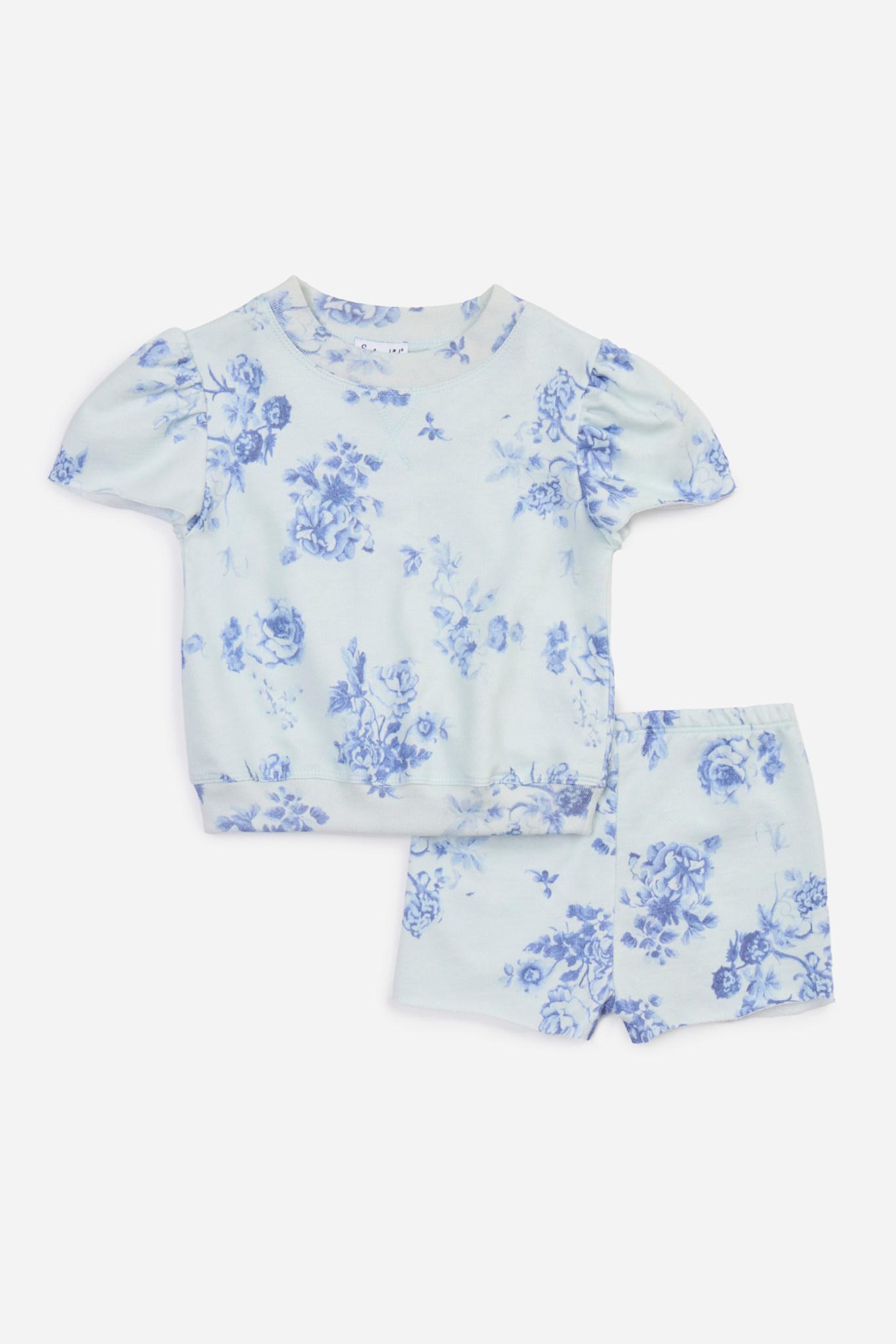 Splendid Splendid Indigo Bloom Short Sleeve Set