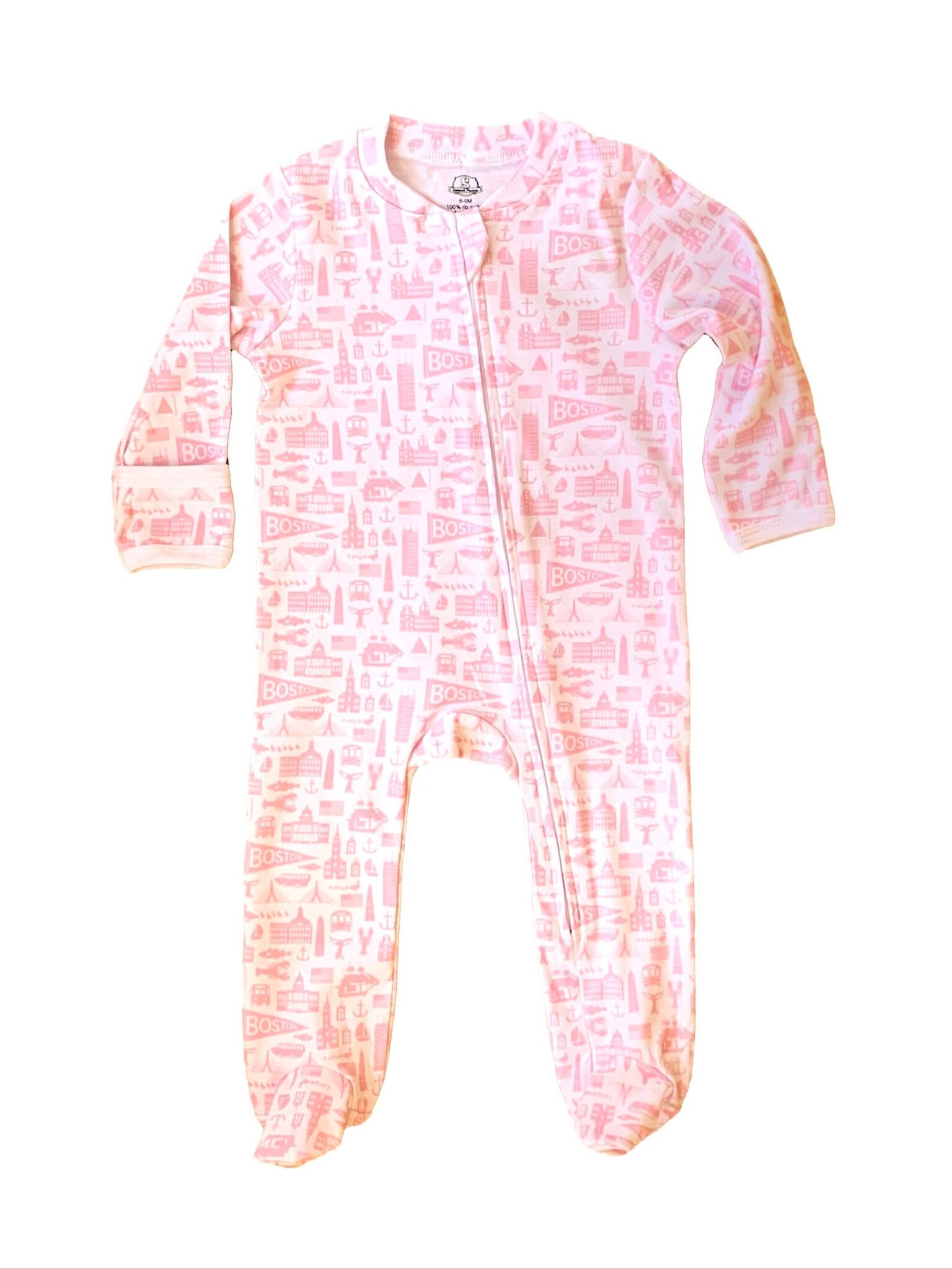 Sidetrack Sidetrack Boston Icons Zipper Footie