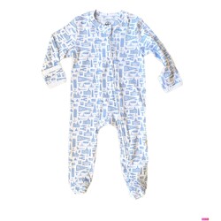 Sidetrack Sidetrack Boston Icons Zipper Footie